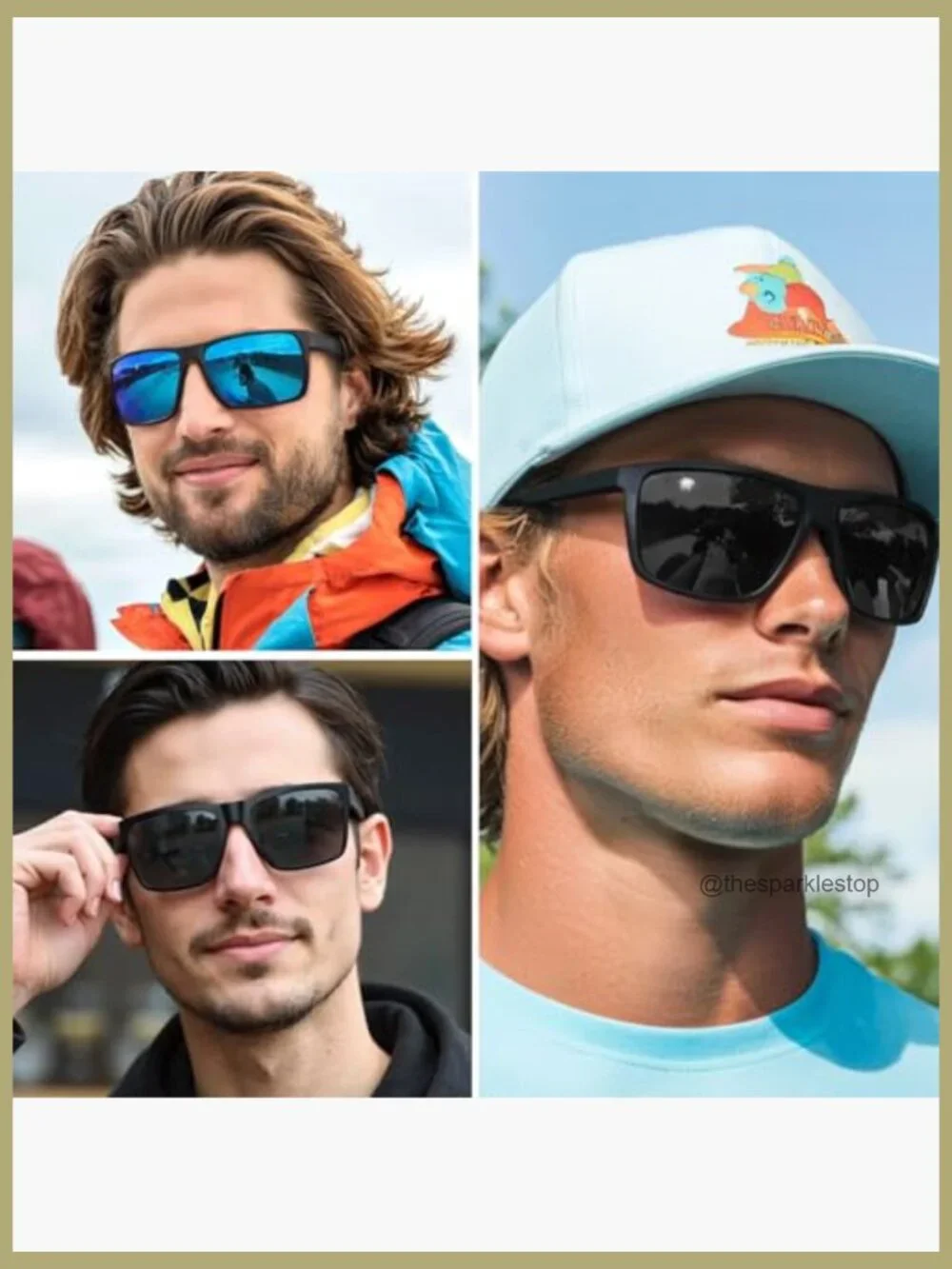UV400 Protected TR90 Wrap Around Sunglasses for Men Women